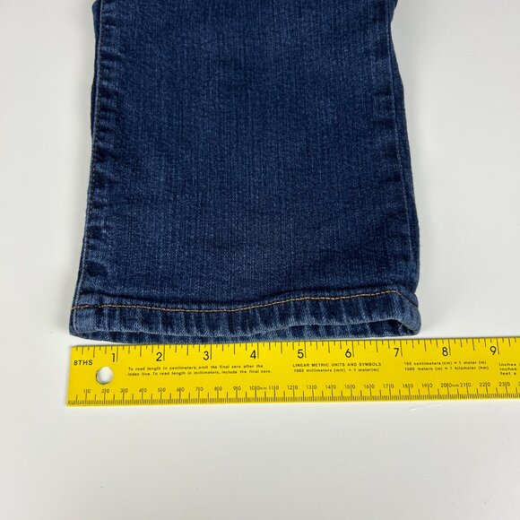 Chaps Jeans Womens 10 (30x28) Daniella Curvy Fit Straight Blue Stretch Denim - Picture 12 of 14